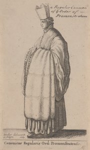 A Regular Cannon of Ye Order of Premonstratum by Wenceslaus Hollar