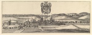 Ansbach and Coburg, View a of two views a&b by Wenceslaus Hollar