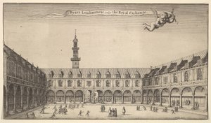 Byrsa Londinensis vulgo the Royal Exchange Royal Exchange, London, ca. 1647 by Wenceslaus Hollar