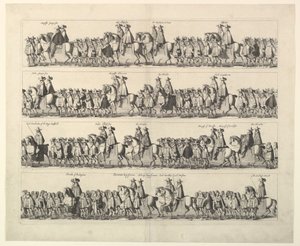 Coronation Procession of Charles II Through London by Wenceslaus Hollar