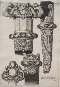 Design for Daggers by Wenceslaus Hollar