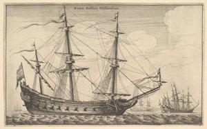 Dutch Warship by Wenceslaus Hollar