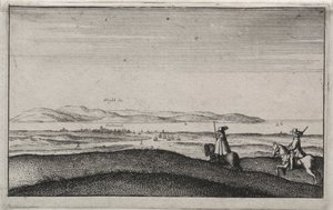 English Views: Isle of Wight from Portsmouth by Wenceslaus Hollar