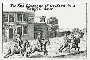 Escape of Charles I from Oxford in Disguise by Wenceslaus Hollar