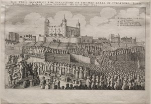 Execution of the Earl of Strafford by Wenceslaus Hollar