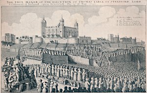 Execution of the Earl of Strafford by Wenceslaus Hollar