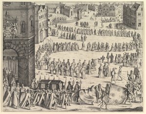 Funeral of General Johan Baptiste von Taxis, 1645 by Wenceslaus Hollar