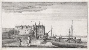 View of the Chancellery on the Rhine near Bonn by Wenceslaus Hollar