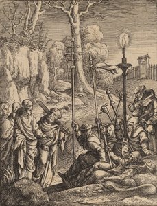 Jesus Confronting His Detractors by Wenceslaus Hollar