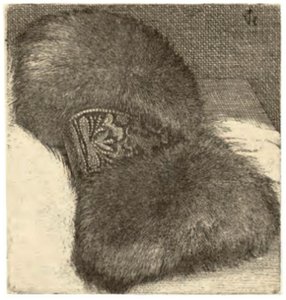 Muff with a Brocade Band by Wenceslaus Hollar