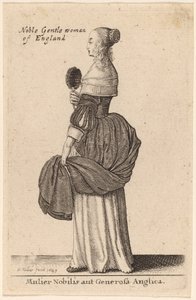 Noble or Generous English Woman by Wenceslaus Hollar