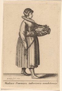 Lower Class Woman of Swabia by Wenceslaus Hollar