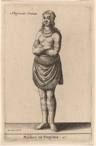 Woman from Virginia by Wenceslaus Hollar