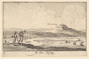 On the Neckar by Wenceslaus Hollar
