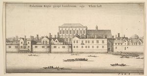 Royal Palace of Whitehall, London, ca. 1647 by Wenceslaus Hollar
