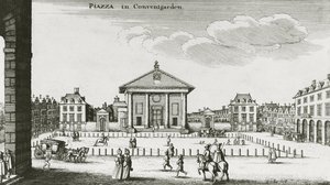 Piazza in Covent Garden by Wenceslaus Hollar
