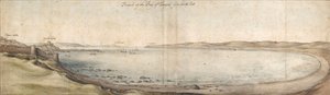 Prospect of the Bay of Tangier from the South-East by Wenceslaus Hollar