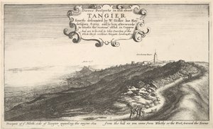 Prospect of the North side of Tangier regarding the main Sea from the hill as you come by Wenceslaus Hollar