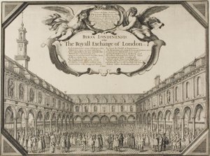 Royal Exchange by Wenceslaus Hollar