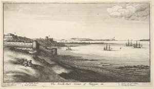South East Corner of Tangier by Wenceslaus Hollar