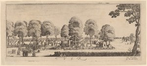 Spring: The Shooting Range by Wenceslaus Hollar