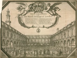 The Royal Exchange, London by Wenceslaus Hollar
