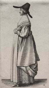 The Woman with a Mannish Hat and Flowered Petticoat