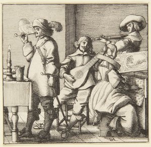 The Trio by Wenceslaus Hollar