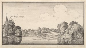 View Near Albury by Wenceslaus Hollar