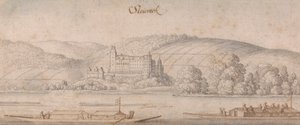 View of Steiereck on the Danube by Wenceslaus Hollar