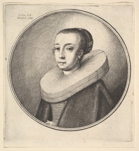 Woman with Circular Lace Ruff