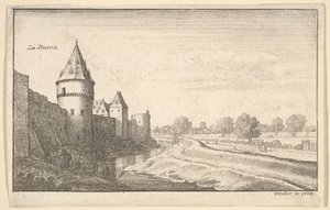 To Düren, from "European Views" by Wenceslaus Hollar