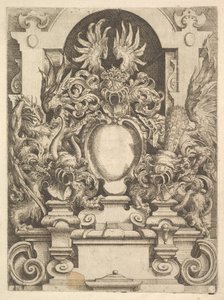 Design for a Cartouche, Plate from Dietterlin