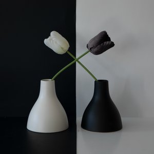 Black White Tulip Balance by Wendy Xu