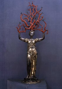 Daphne transformed into laurel, gold silver and coral, mannerism, Wentzel Jamnitzer