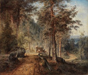 Road in Häme on a Hot Summer Day, 1860