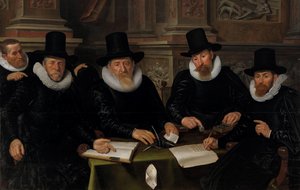 Four Regents and the Housemaster of the Leper-House, Amsterdam