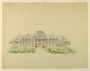 Front Elevation of the Newport Country Club, Harrison Avenue, Newport, Rhode Island