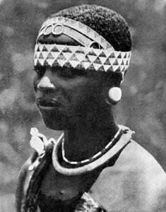 The Wife of an Angoni Chieftain, Mozambique, Africa