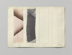 Sample with Printed Silk, Design Diana by Wiener Werkstätte