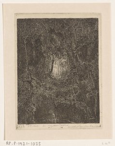 Jungle in Java (A road through the forest) by Wijnand Otto Jan Nieuwenkamp (signed by artist)