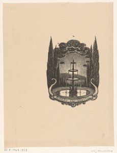 Fountain in the Garden of Villa Il Riposo dei Vescovi in Fiesole by Wijnand Otto Jan Nieuwenkamp