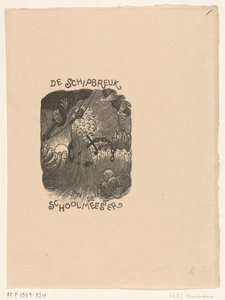 Design of a Title Page for: The Schoolmaster, The Shipwreck by Wijnand Otto Jan Nieuwenkamp