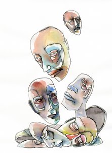 Abstract Human Heads