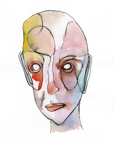 Thoughtful Abstract Portrait