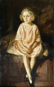 Portrait of Miss Vincent Seated in a Pink Dress