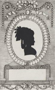 Silhouette of Gräfin Lodroni, 1784-1834 by Wilhelm Ackermann