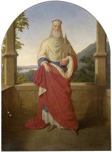Saint Leopold Before a View of the Danube and Leopoldsberg in the Background