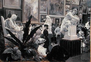 At the Vienna International Art Exhibition of 1882 by Wilhelm Gause