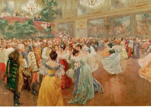 Courtball in the Redoutensaele, Imperial Palace, Vienna